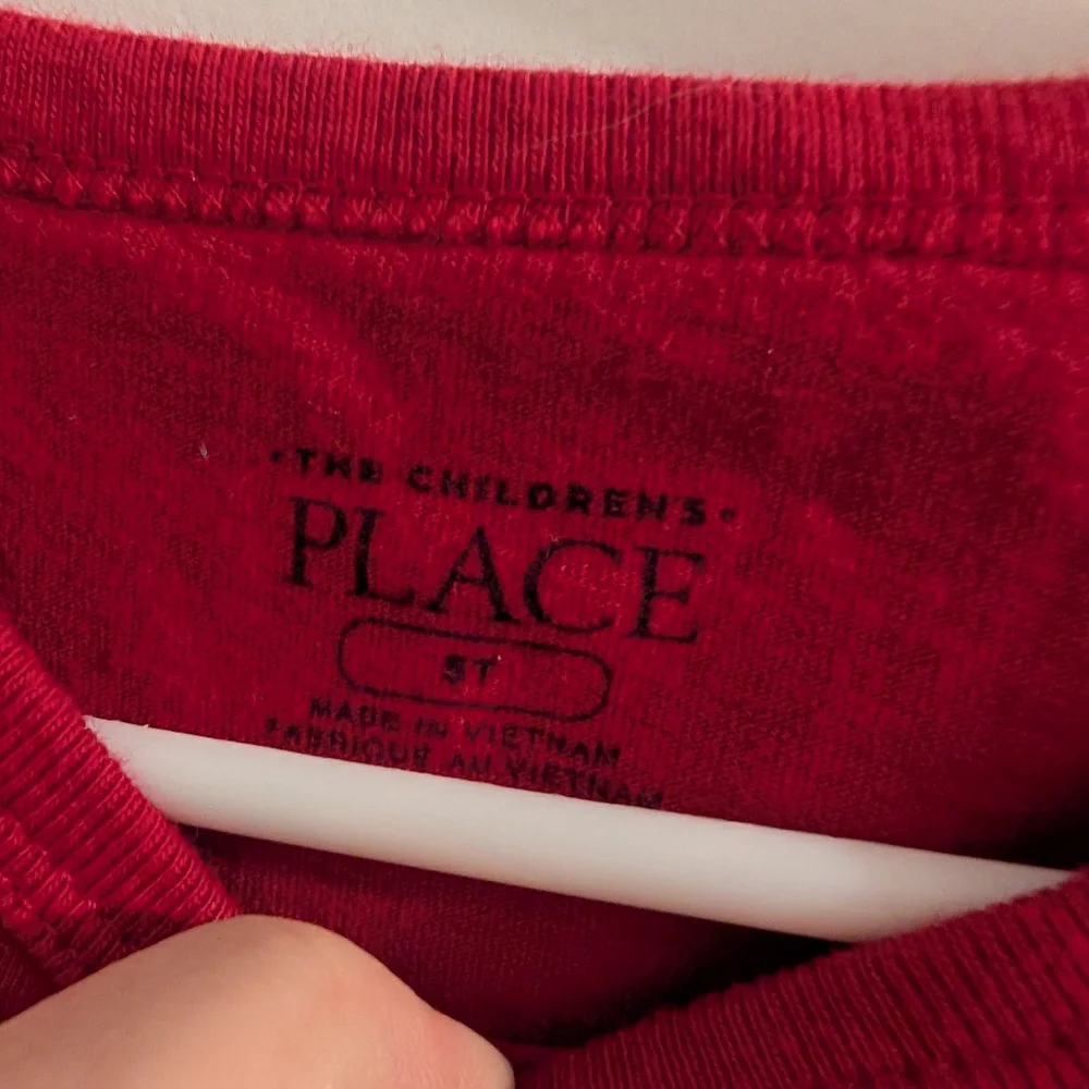 $ 💥3/$24 The Children's Place Red 100th‎ Day of School Long Sleeve Tee